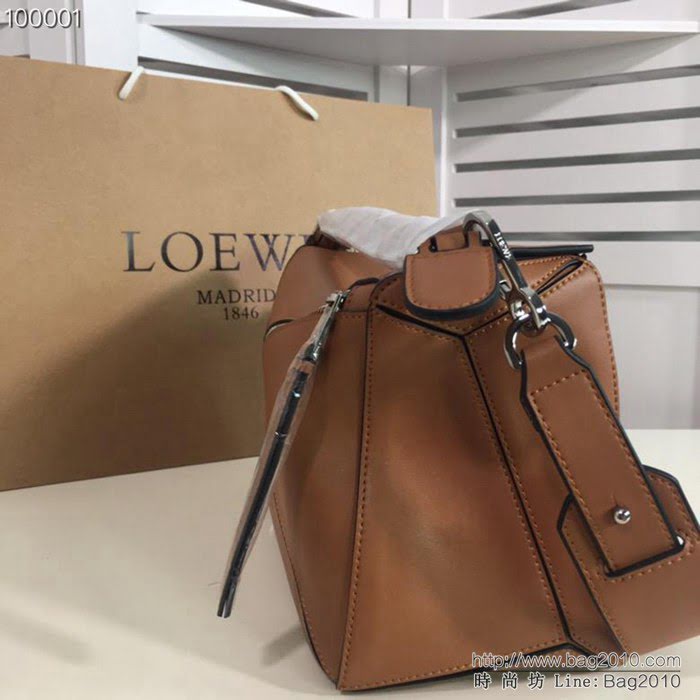 LOEWE羅意威 拼色熱銷款 puzzle bag 可折疊 牛皮手提肩背包 大小號 L0153  jdl1235